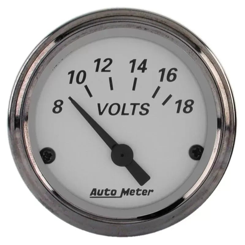 Autometer 2-1/16" 8-18V Voltmeter Gauge American Platinum | Universal (1992)