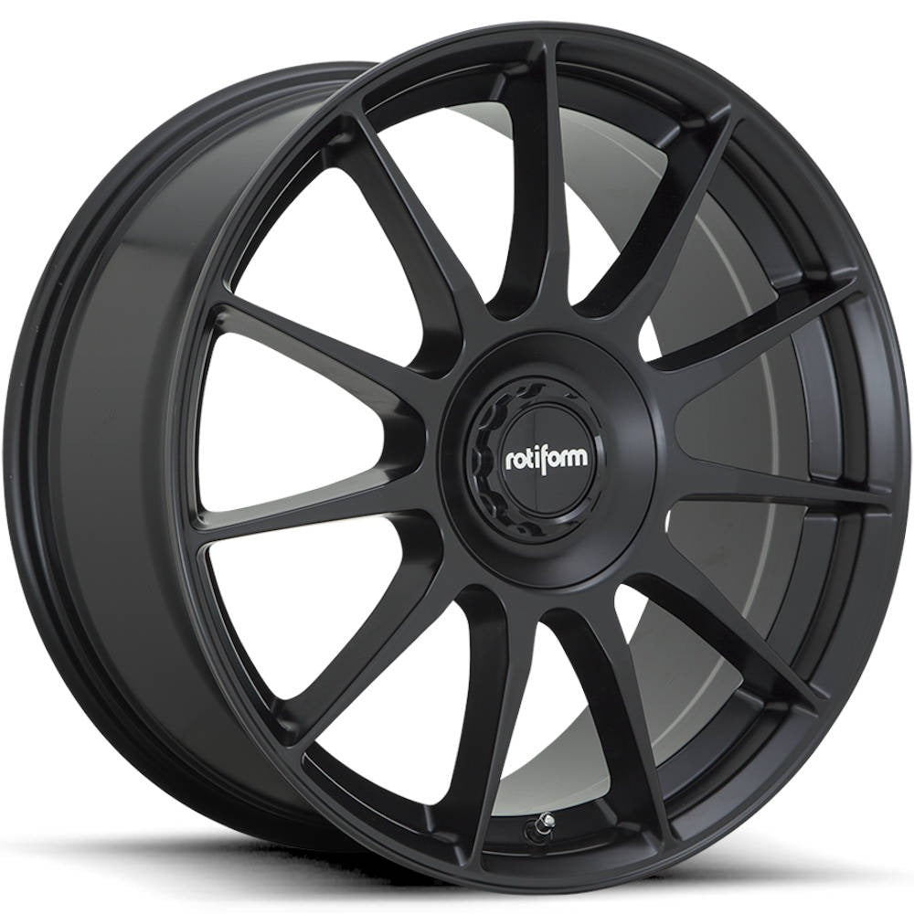 Rotiform Wheels DTM Satin Black 19x8.5 | 5x100/5x112 (R1681985F3+45A)