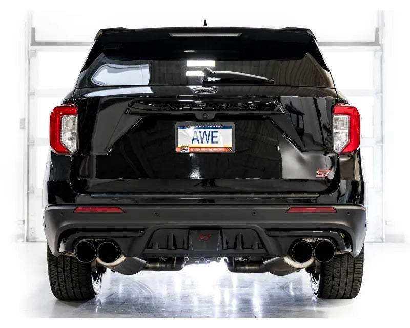 AWE Touring Edition Exhaust for Ford Explorer ST / Lincoln Aviator - Diamond Black Tips (3015-43625)
