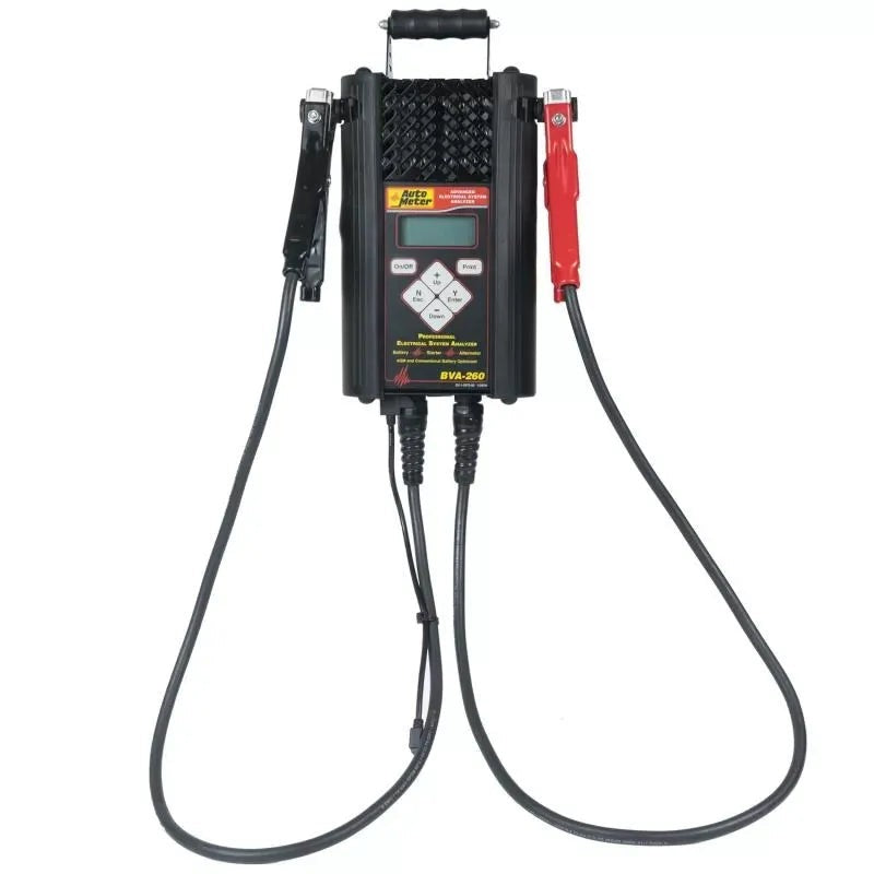 Autometer Handheld Electrical Sys Analyzer W/120 Amp Load & Bite Rite Clamps | Universal (BVA-260BR)
