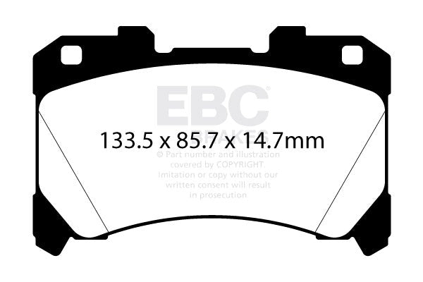 EBC Brakes RP-X Race Brake Pads | 2023+ Toyota GR Corolla (DP82430RPX)