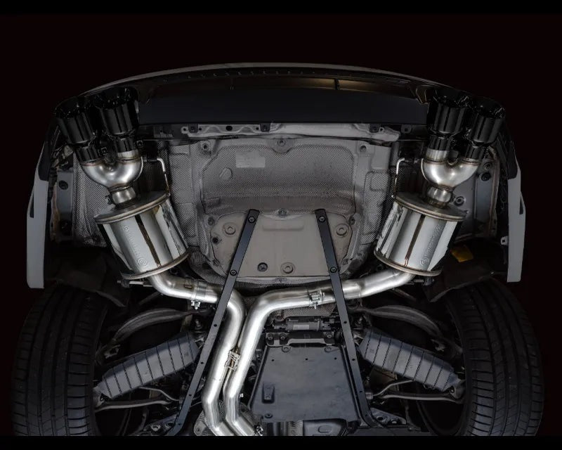AWE Touring Edition Exhaust for Audi C8 S6/S7 - Diamond Black Tips (3015-43107)