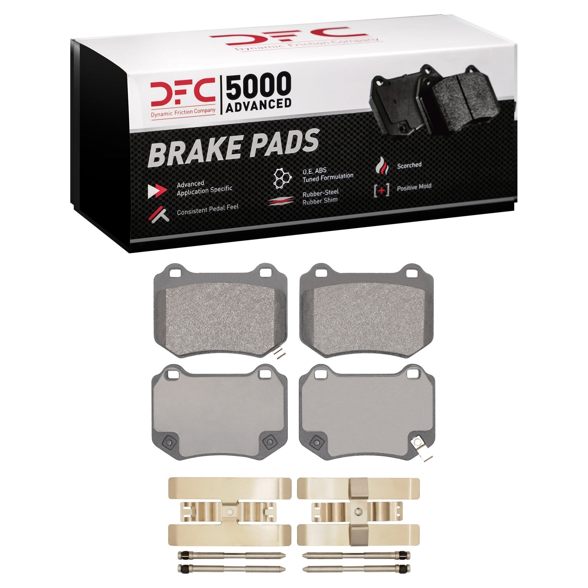 DFC 5000 Advanced Low Metallic Rear Brake Pads & Hardware | 24-26 WRX / 18-21 STI (1551-2118-01)