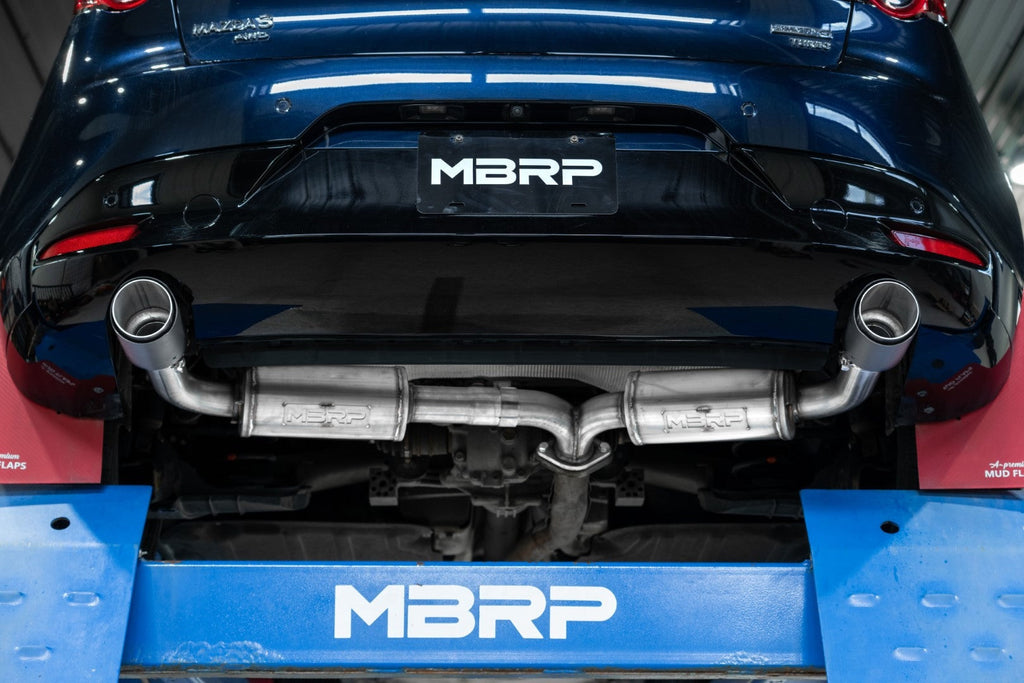 MBRP Stainless Steel 2.5" Axle-Back - Dual Exit | 2019-2024 Mazda 3 Hatchback (S4450)