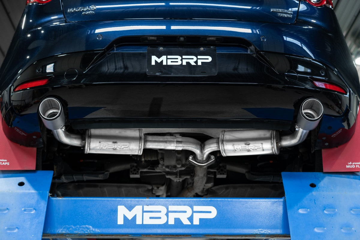 MBRP Stainless Steel 2.5" Axle-Back - Dual Exit | 2019-2024 Mazda 3 Hatchback (S4450)