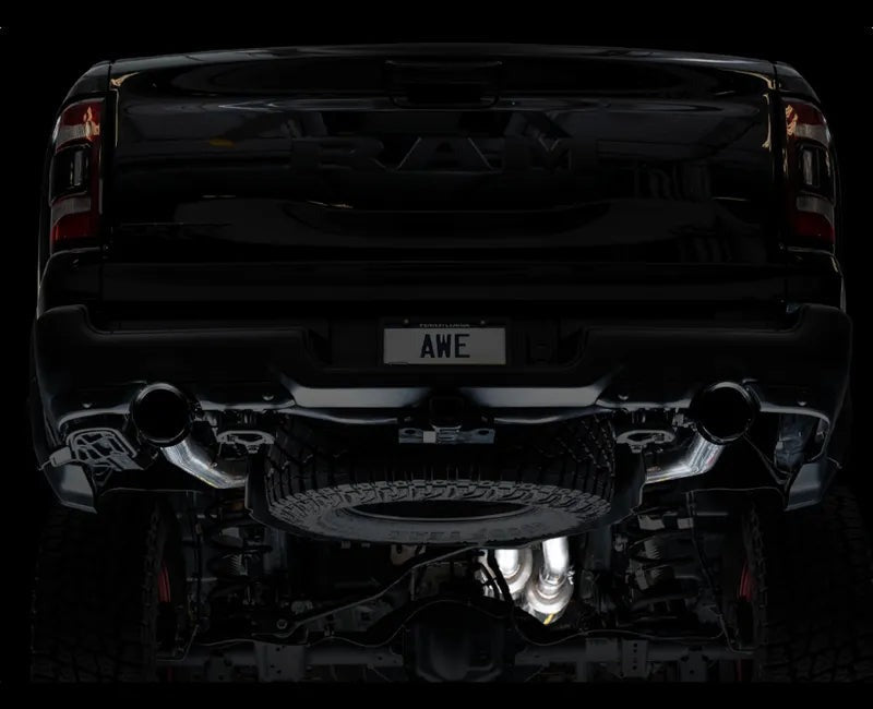 AWE 0FG Catback Exhaust for RAM TRX - Diamond Black Tips (3015-33005)