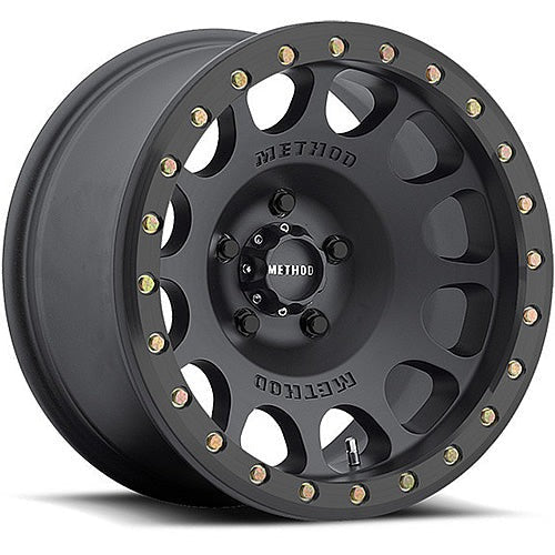 Method Race Wheels MR105 Matte Black w/ Real Beadlock 17x9 | 5x127 (MR10579050538B)