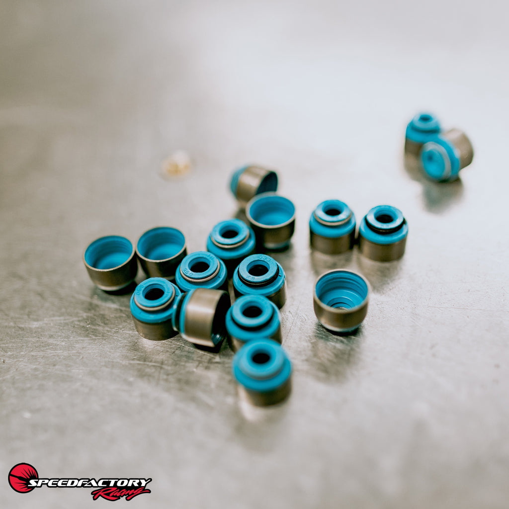 SpeedFactory Racing B/D/K/F Viton Valve Stem Seals Kit | 2002-2006 Acura RSX Type-S, 2006-2015 Honda Civic Si, and 2000-2009 Honda S2000 (SF-02-471-8)