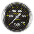 Autometer 2-1/16" 0-100 PSI Fuel Pressure Gauge Marine Carbon Fiber | Universal (200850-40)
