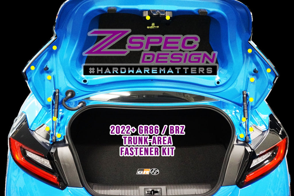 ZSPEC Trunk Area Titanium Fastener Kit | 2022+ Toyota GR86/Subaru BRZ (00843612124142)