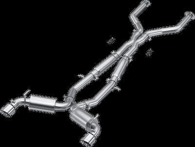 MBRP Stainless Steel 3" Cat-Back - Dual Split Exit | 2017 - 2022 Infiniti Q60 RWD/AWD (S4406)