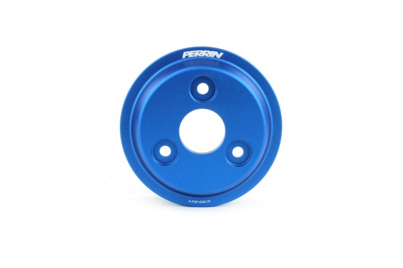 Perrin Lightweight Water Pump Pulley - Blue | 2015-2022 Subaru WRX (PSP-ENG-111BL)