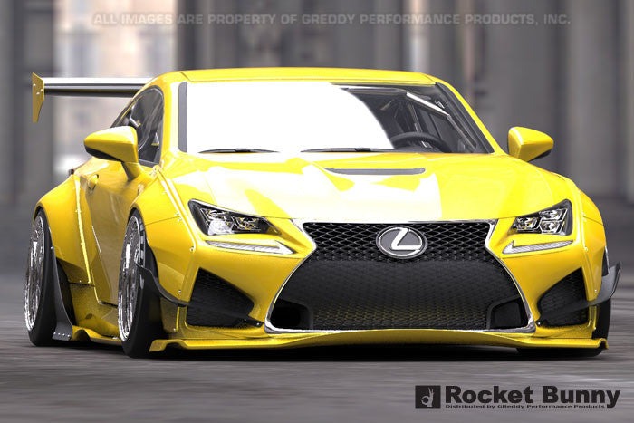 GReddy Rocket Bunny Rear Over-Fenders +70mm | 2015-2025 Lexus RC F (17010256)