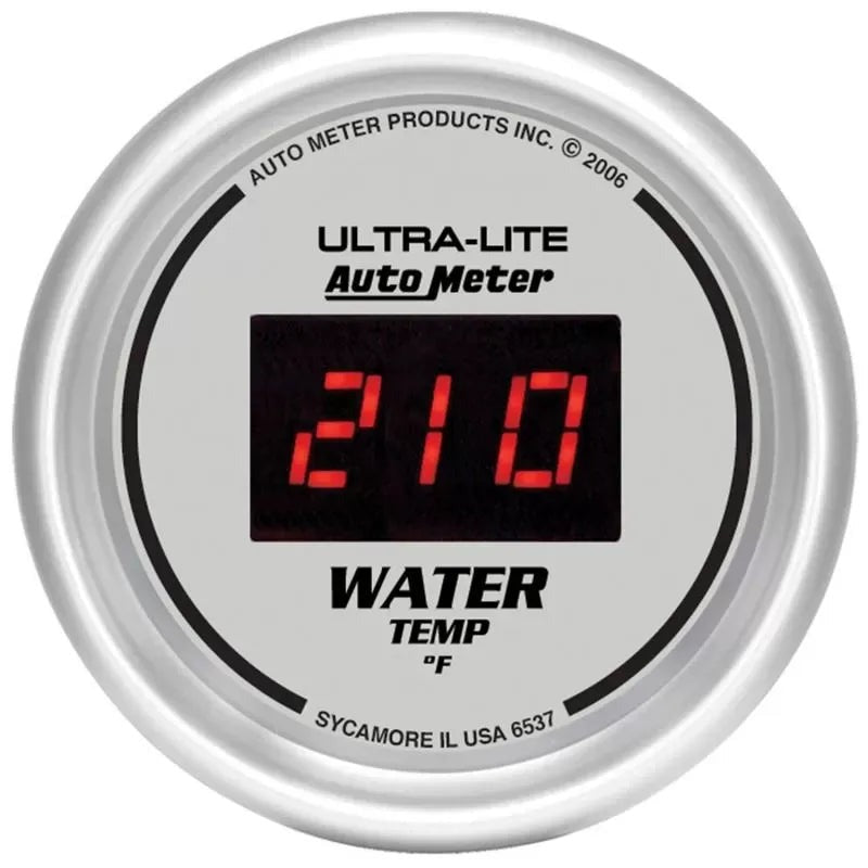 Autometer 2-1/16" 0-340 °F Digital Water Temperature Gauge ULTRA-LITE | Universal (6537)