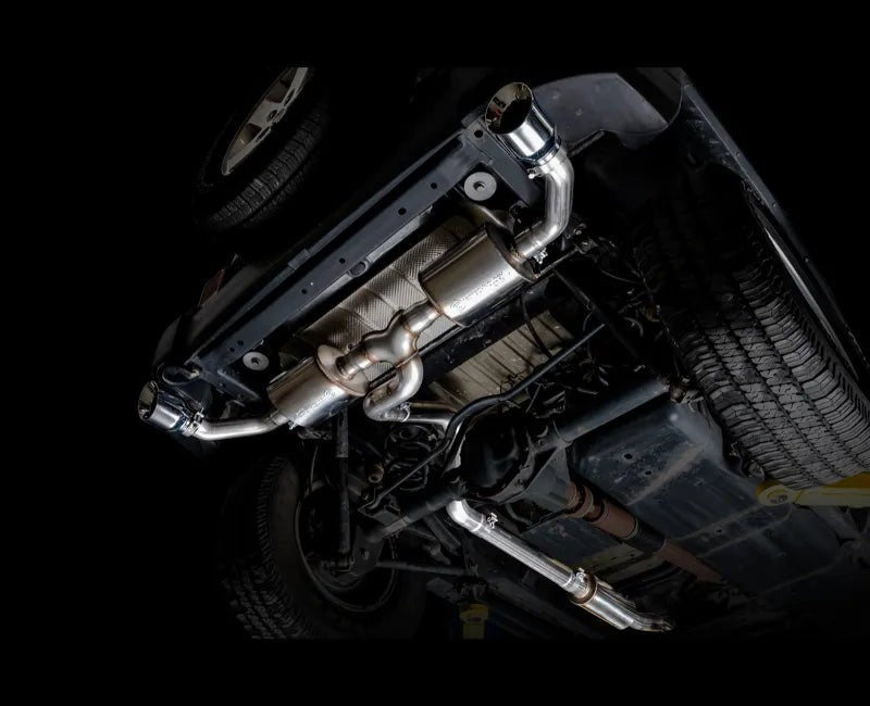 AWE Tread Edition Axleback Dual Exhaust for Jeep JK/JKU 3.6L - Chrome Silver Tips (3015-32003)