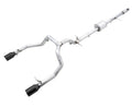 AWE 0FG Catback Split Rear Exit Exhaust for 4th Gen Silverado/Sierra 1500 5.3L (Flat Bumper) - Dual Diamond Black Tips (3015-33206)