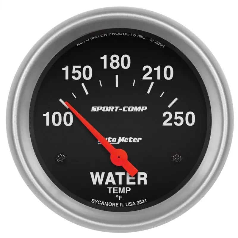 Autometer 2-5/8" 100-250 °F Water Temperature Gauge SPORT-COMP | Universal (3531)