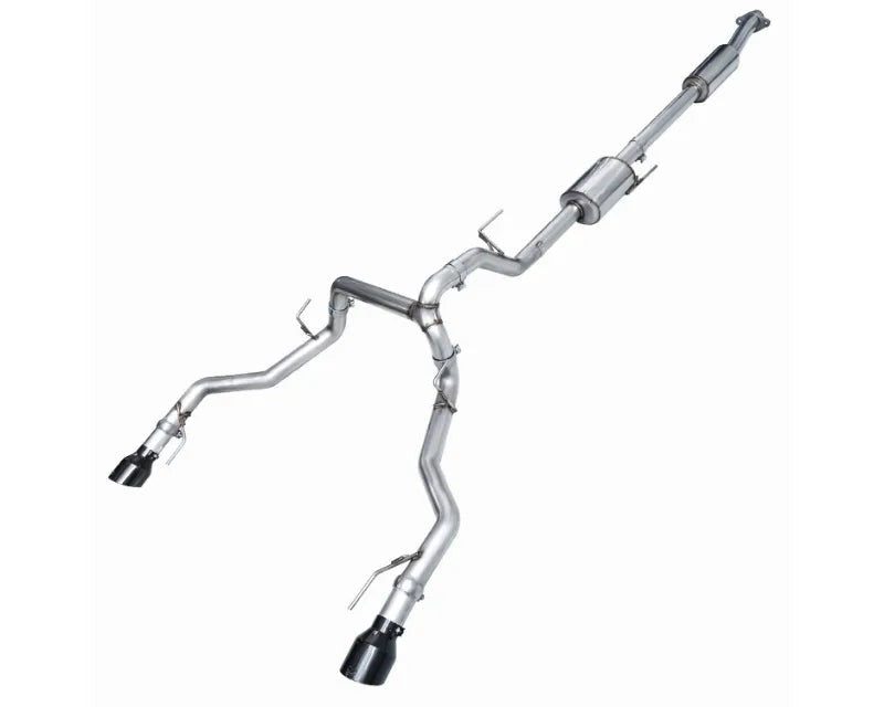 AWE 0FG Resonated Catback for '21+ Ford F-150 Tremor (With Bumper Cutouts) - Diamond Black Tips (3015-33402)
