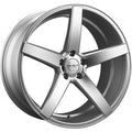 Versus Racing VS541 Silver w/Machined Spoke Faces 17x7.5 | 5x114.3 (VS54117755114+40SMF)