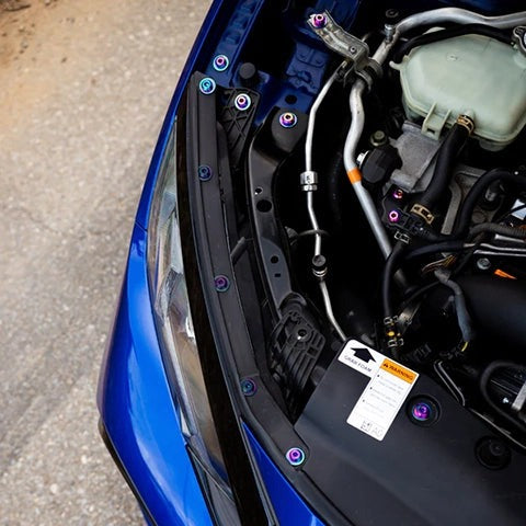 Dress Up Bolts Stage 4 Titanium Hardware Engine Bay Kit | 2016-2021 Honda Civic 1.5T (HON-059-Ti)