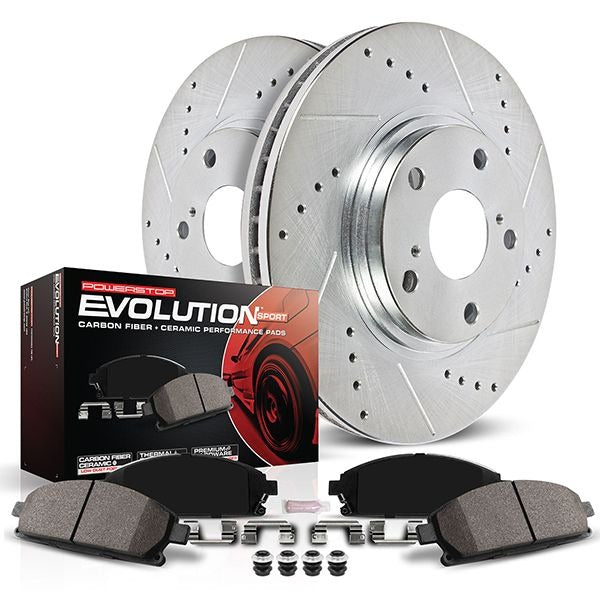 Power Stop Front & Rear Z23 Evolution Sport Brake Kit | 2014-2024 Infiniti Q50 & 2018-2022 Infiniti Q60 (K8006/K6944/K8021)