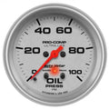 Autometer 2-5/8" 0-100 PSI Oil Pressure Gauge ULTRA-LITE | Universal (4453)
