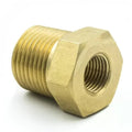 Autometer 3/8" NPT MALE to 1/8" NPT FEMALE Adapter Fitting Brass | Universal (2284)