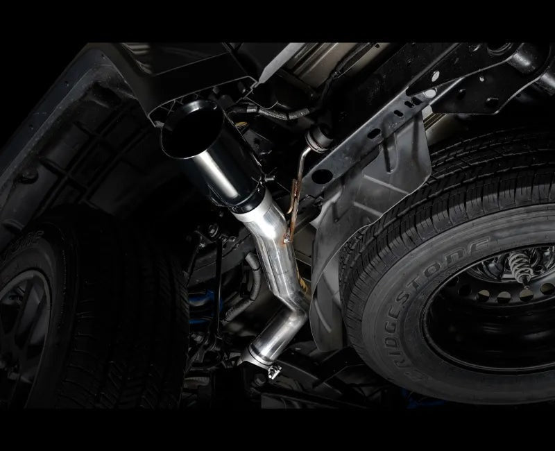 AWE Tread Edition Catback Single-Side Exhaust for Jeep JT 3.6L - Diamond Black Tip (3015-23103)