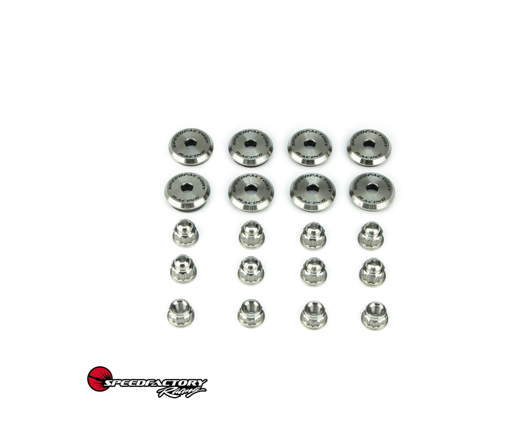 SpeedFactory Racing B-Series VTEC Titanium Valve Cover Hardware Kit | 1994-2001 Acura Integra, and 1999-2000 Honda Civic Si (SF-02-076)