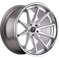 Rohana Wheels RC10 Silver w/ Machined Spoke Faces & a Chrome Stainless Steel Lip 22x10.5 | 5x130 (RC10221055130MS45)