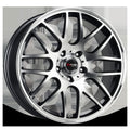 Drag Wheels DR37 Flat Black w/ Machined Spoke Faces 18x8 | 5x120 (DR37188234072BFM)