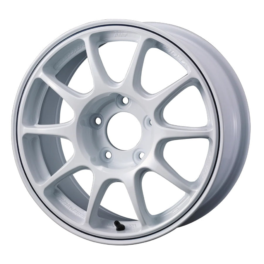 WedsSport TC-105X Gravel White with a Blue Lip Line 15x6.5 | 5x100 (73944)