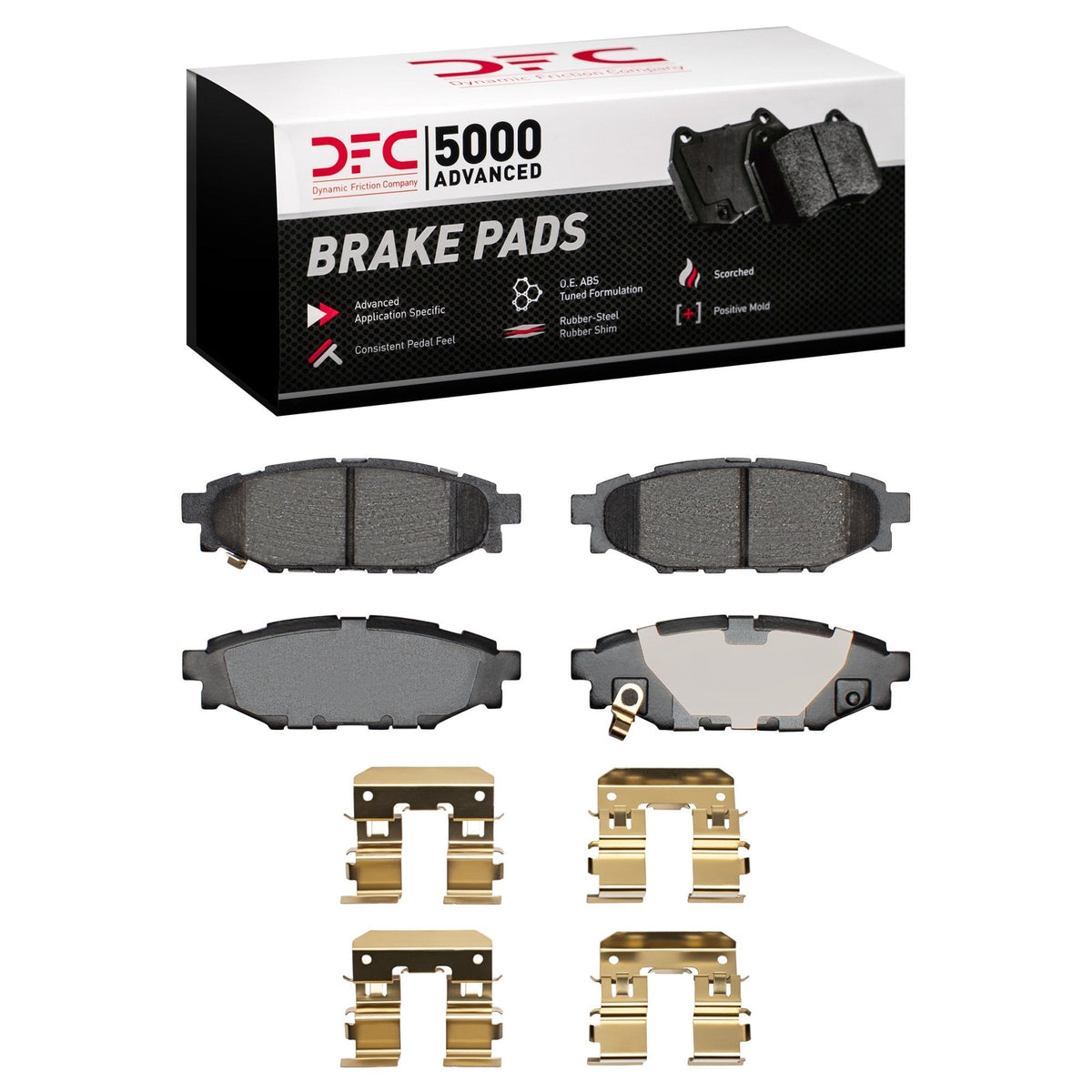 DFC 5000 Advanced Ceramic Rear Brake Pads & Hardware | 13-15 BRZ / 12-21 WRX / 05-14 Legacy / 09-18 Forester (1551-1114-01)