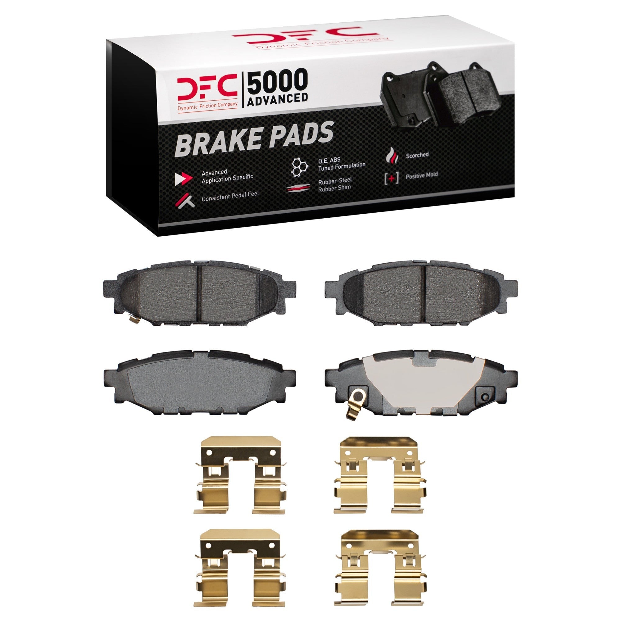 DFC 5000 Advanced Ceramic Rear Brake Pads & Hardware | 13-15 BRZ / 12-21 WRX / 05-14 Legacy / 09-18 Forester (1551-1114-01)