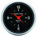 Autometer 2-5/8" 12-Hour Clock Gauge SPORT-COMP | Universal (3585)
