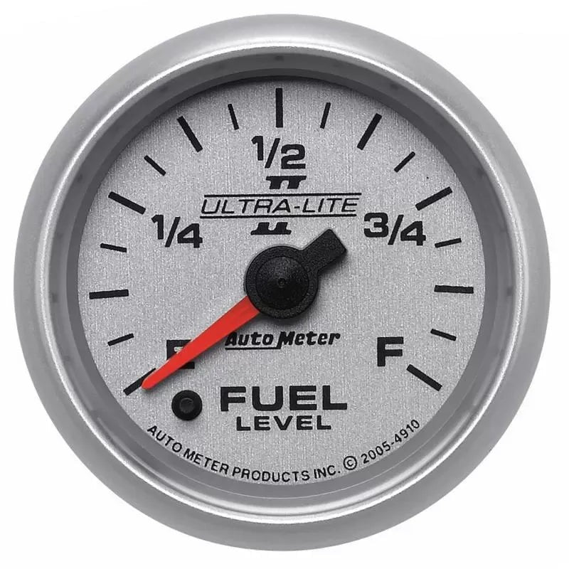 Autometer 2-1/16" Programmable 0-280 Ω Fuel Level Gauge ULTRA-LITE II | Universal (4910)
