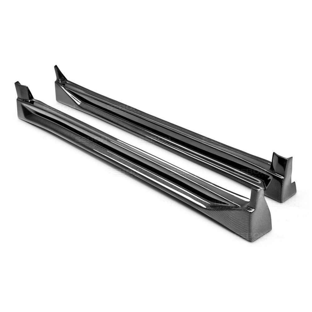 Seibon CW Carbon Fiber Side Skirts | 2002-2003 Subaru WRX (SS0203SBIMP-CW)