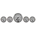 Autometer 3-1/8" & 2-1/16" Electric Speedometer 5-Piece Gauge Kit American Platinum | Universal (1902)