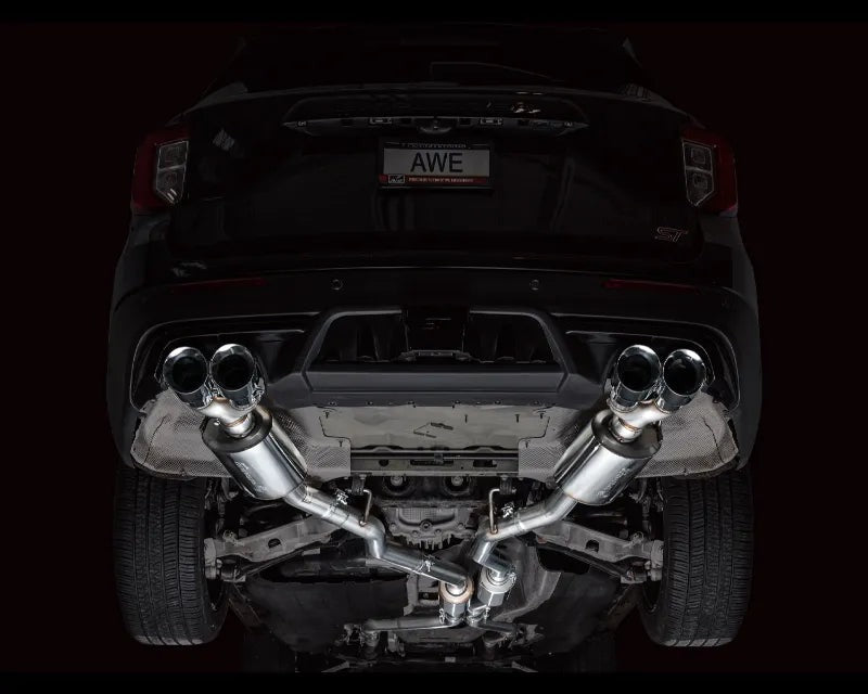 AWE Touring Edition Exhaust for Ford Explorer ST / Lincoln Aviator - Chrome Silver Tips (3015-42625)