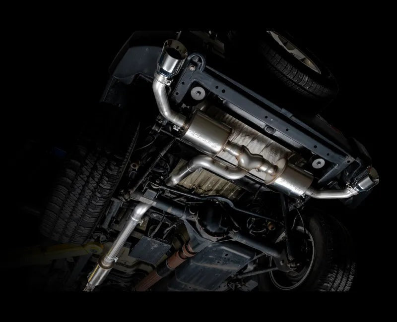 AWE Tread Edition Axleback Dual Exhaust for Jeep JK/JKU 3.6L - Chrome Silver Tips (3015-32003)
