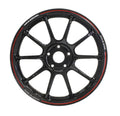 Volk Racing ZE40 Time Attack Black w/ Red Stripe 17x9 | 5x100 (WKZTQ44D9R)