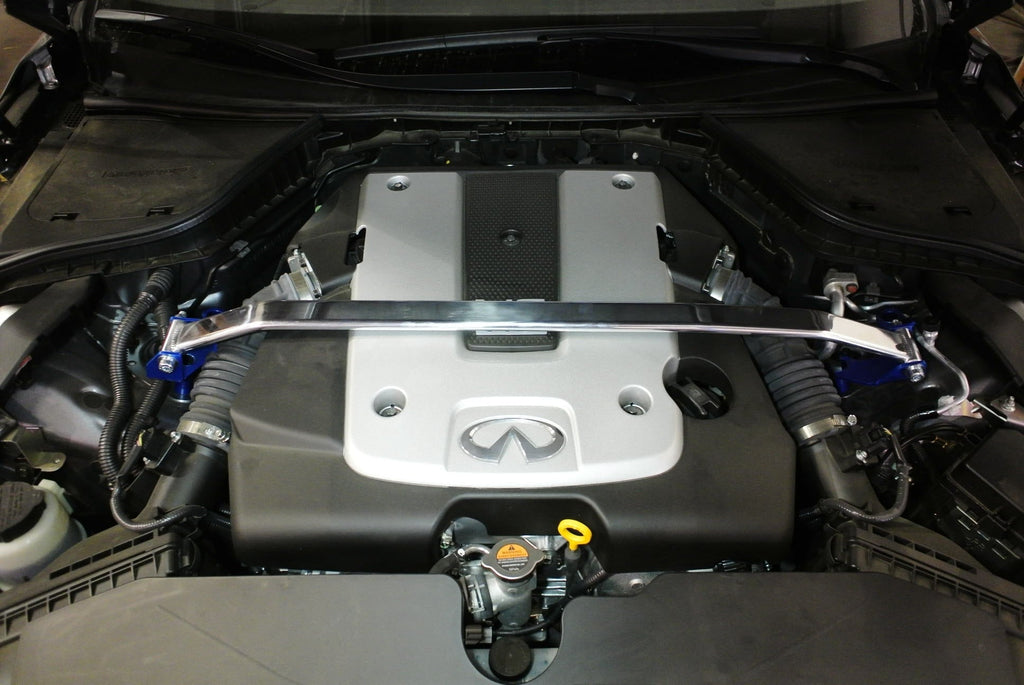 Megan Racing Race-Spec Front Strut Tower Bar | 2014-2015 Infiniti Q50 (MR-SB-IQ50FU-1P)