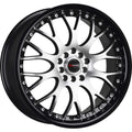 Drag Wheels DR19 Gloss Black w/ Machined Spoke Faces 17x7.5 | 5x100/5x114.3 (DR191775054573GBLM)