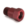 Autometer 3/8" NPT MALE Adapter Fitting Red Aluminum | Universal (2272)