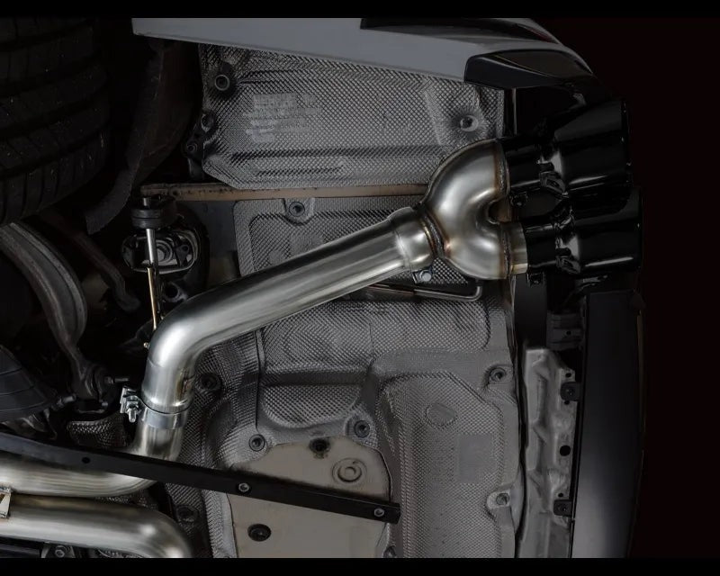 AWE Track Edition Exhaust for Audi C8 S6/S7 - Diamond Black Tips (3020-43109)