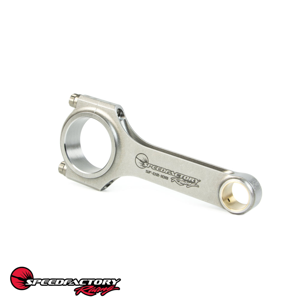 SpeedFactory Racing B16 Forged Steel H-Beam Connecting Rods | 1997-2000 Honda Civic Type-R, 1994-1995 Honda Del Sol, and 1999-2000 Honda Civic Si (SF-02-108)