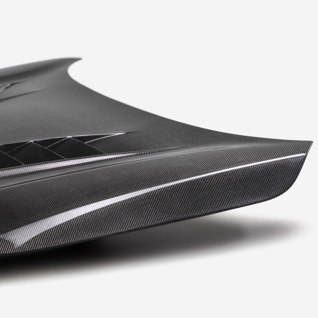 Seibon TV-Style Double Sided Carbon Fiber Hood | 2023+ Honda Civic Type R (HD23HDCVR-TV-DS)
