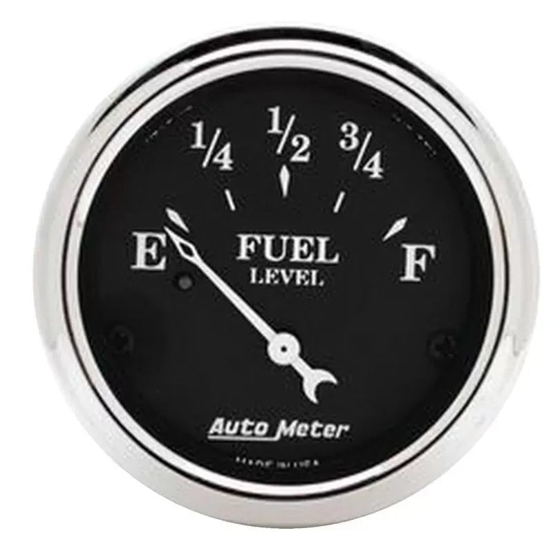 Autometer 2-1/16" 73-10 Ω Fuel Level Gauge Old Tyme Black | Universal (1716)
