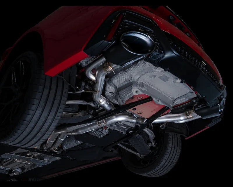 AWE Tuning SwitchPath Exhaust | 3" Diameter | 9.25" Dual Diamond Black RS-Style Tips for Audi C8 RS6 Avant / RS7 (3025-33776)