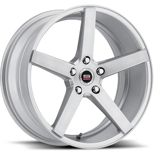 Spec-1 Wheels SP-36 Silver w/ Machined Face and Outer Lip Ring 18x8 | 5x114.3 (SP3618801638SB)